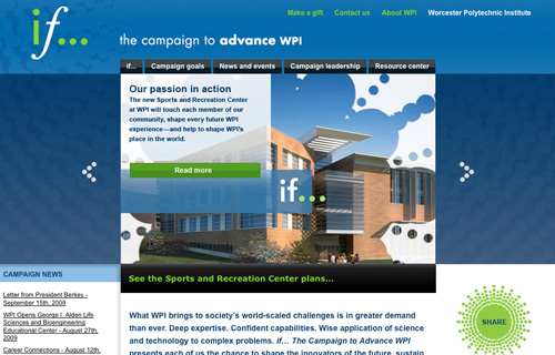 WPI Campaign Website